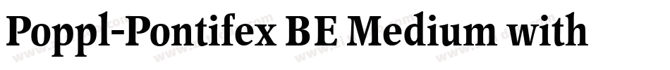 Poppl-Pontifex BE Medium with Small Caps字体转换